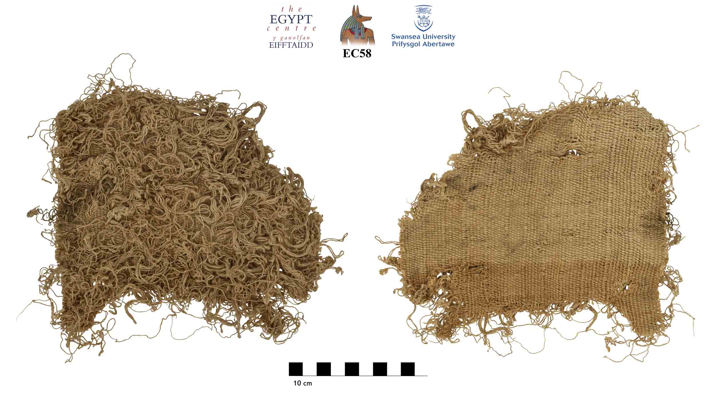 Image for: Fragment of linen with looped twist pile
